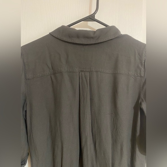 Aritzia Talula Long Sleeve Pant Elastic Waist Button Up Pockets Jumpsuit Romper - Picture 9 of 12